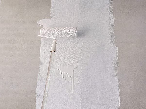 Interior wall being freshly painted
